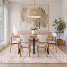 Aube Washable Traditional Floral Pink Rug Area Rugs Lahome