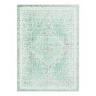 Camee Washable Vintage Medallion Sage Green Rug Area Rugs Lahome 5' x 7'