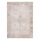 Elysee Washable Vintage Traditional Medallion Khaki Rug Area Rugs Lahome