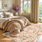 Elysia Washable Maximalist Unicorn Garden Pink Rug Area Rugs Lahome