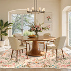 Elysia Washable Maximalist Unicorn Garden Pink Rug Area Rugs Lahome