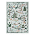 Lumiere Christmas Washable Classic Deer Woodland Grey Rug Area Rugs Lahome