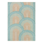 Namia Washable Modern Arch Stripe Colorful Rug Rugs Lahome
