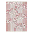 Namia Washable Modern Arch Stripe Pink Rug Rugs Lahome