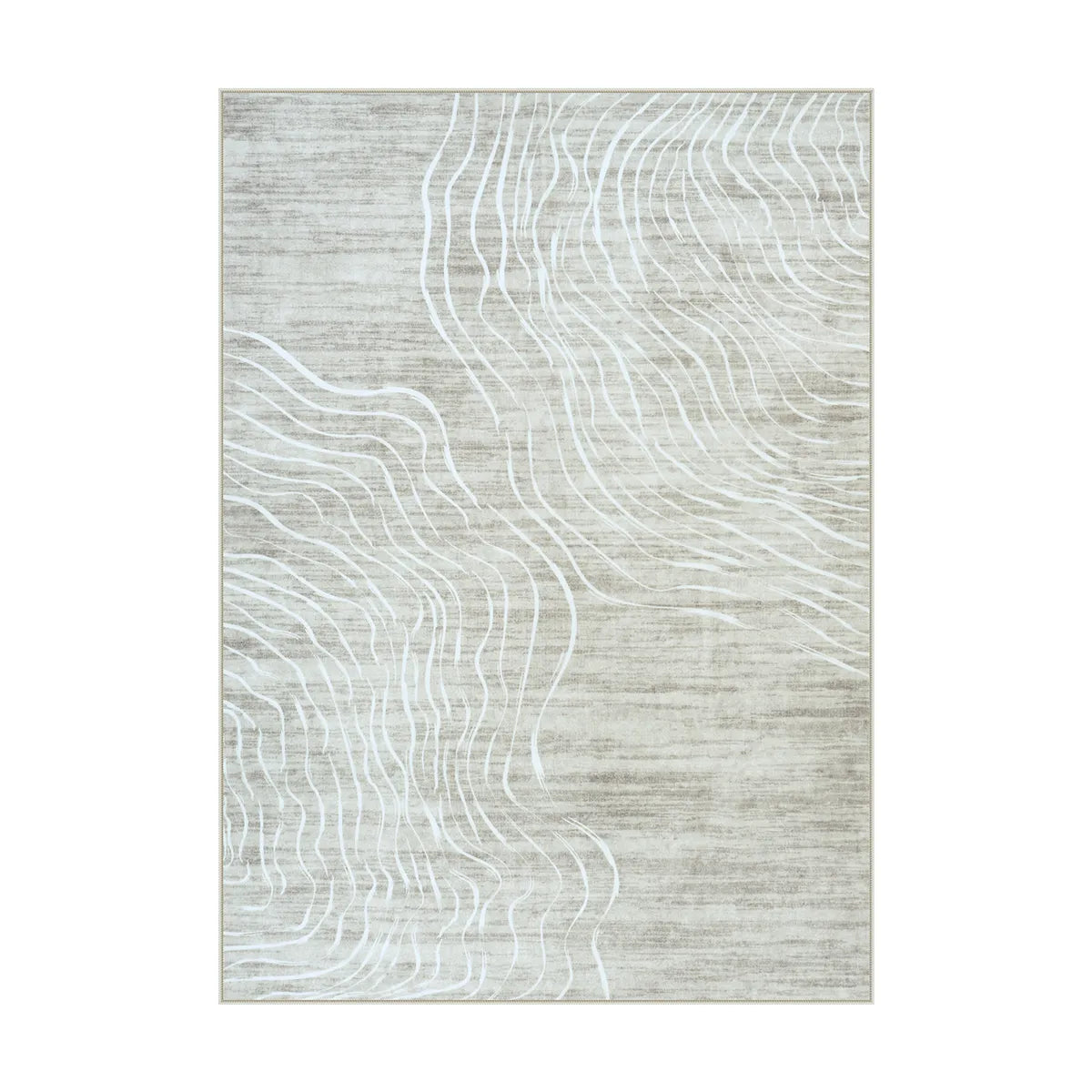 Ondel Washable Abstract Terrain Beige Rug Area Rugs Lahome