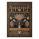 Ravin Washable Ancient Egyptian Revival Cat Black Rug Area Rugs Lahome