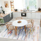 Ripple Washable Abstract Washable Colorful Rug Rugs Lahome