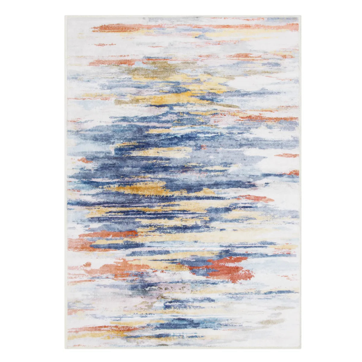 Ripple Washable Abstract Washable Colorful Rug Rugs Lahome