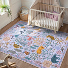 Roam Washable Jungle Animals Purple Rug Rugs Lahome