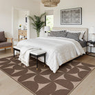 Solaro Washable Boho Geometric Easy Jute Brown Indoor/Outdoor Rug Easy Jute Rug Lahome
