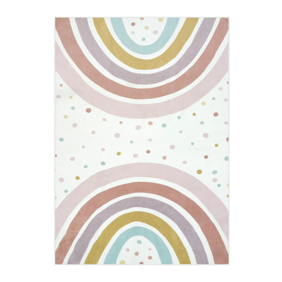 Tipou Washable Rainbow Morandi Kids Rug Area Rugs Lahome