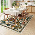 Zaya Washable Egyptian-Inspired Botanical Cream Rug Rugs Lahome