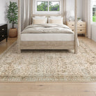 Mirae Washable Vintage Persian Ivory Rug Area Rugs Lahome