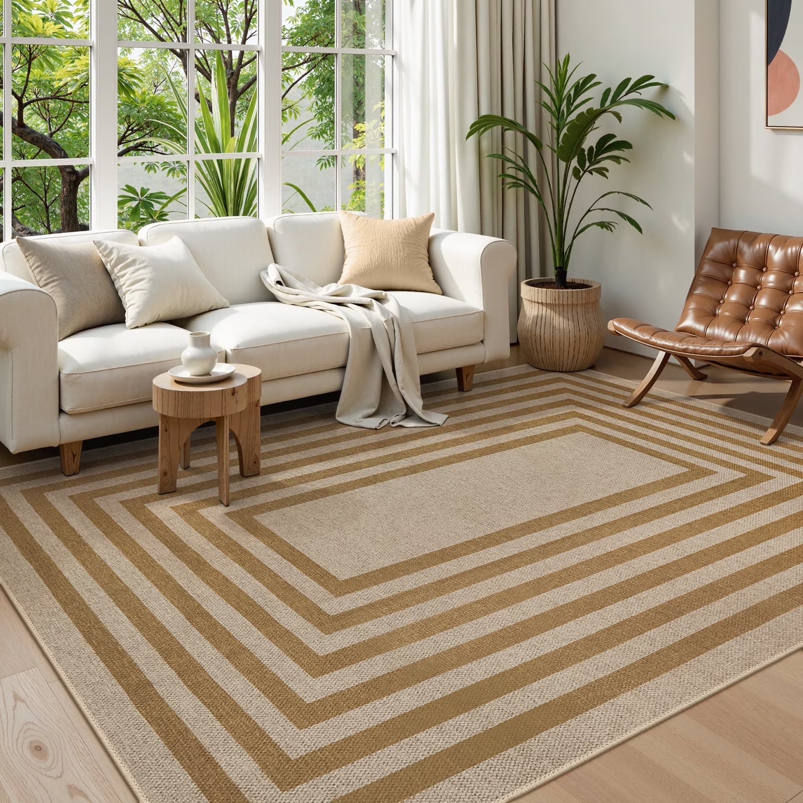 SUNDEREY Moroccan Geometric Area Rug, Washable Bedroom Rug,Easy Jute Indoor Outdoor Carpet, Farmhouse Checkered Non Slip Black Carpet for Office Couch Entrance Kitchen Walmart Walmart