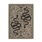 Serpente Washable Mystical Snake Brown Rug Area Rugs Lahome