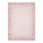 Cherie Washable Vintage Butterfly Floral Pink Rug Rugs Lahome