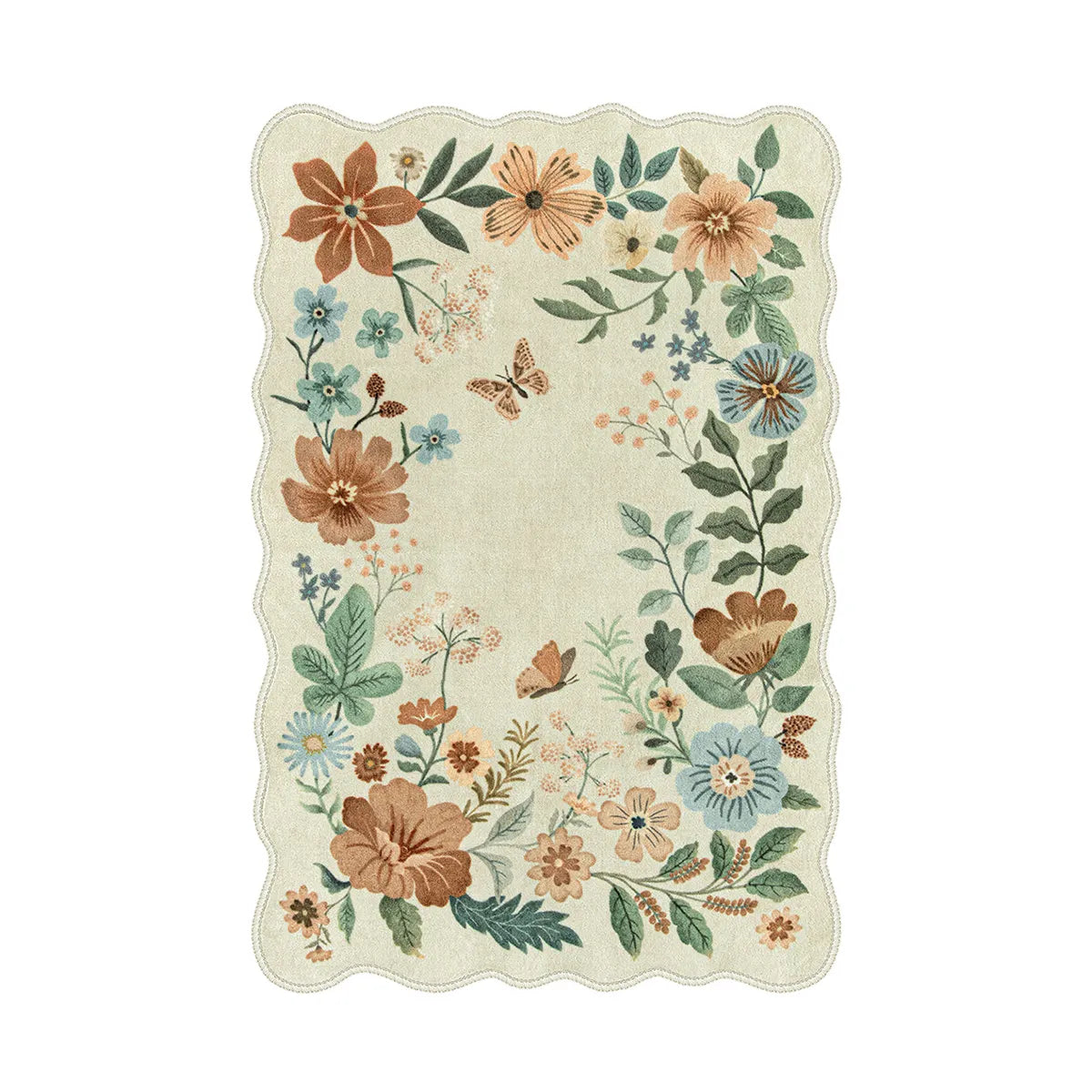 lahome floral boho washable area rugs kitchen runners