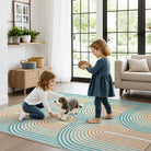 Namia Washable Modern Arch Stripe Colorful Rug Rugs Lahome
