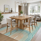 Namia Washable Modern Arch Stripe Colorful Rug Rugs Lahome