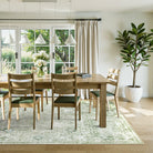 Velora Washable Vintage Green Rug Area Rugs Lahome