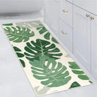 LahomeGlobal Bath Mat 18x47 inch Gray Marble Runner Velvet Non-Slip Bathroom Rug Modern Long Bath Rug Soft Luxury Microfiber Machine Washable Floor Carpet for Bathroom Tub Shower LahomeGlobal Lahome