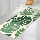 LahomeGlobal Bath Mat 18x47 inch Gray Marble Runner Velvet Non-Slip Bathroom Rug Modern Long Bath Rug Soft Luxury Microfiber Machine Washable Floor Carpet for Bathroom Tub Shower LahomeGlobal Lahome