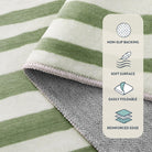 LahomeGlobal Modern 8x10 Area Rugs, Non-Slip Soft Green Rugs for Living Room,Ultra-Thin Bedroom Rug Washable Stain Resistance,Non-Shedding Large Carpet for Office Dining Room Kids Playroom Rug(8'X10',Green) LahomeGlobal Lahome