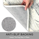 LahomeGlobal Bath Mat 18x47 inch Gray Marble Runner Velvet Non-Slip Bathroom Rug Modern Long Bath Rug Soft Luxury Microfiber Machine Washable Floor Carpet for Bathroom Tub Shower LahomeGlobal Lahome