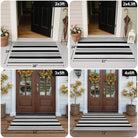 Lahomerugs Black & White Outdoor Rug 3x5 Cotton Hand-Woven Striped Porch Rugs Machine Washable Entryway Rug Indoor Outdoor Area Rug Front Door Rug Floor Mat for Farmhouse/Living Room/Home Entrance Door mats Lahomerugs Lahome