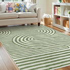 LahomeGlobal Modern 8x10 Area Rugs, Non-Slip Soft Green Rugs for Living Room,Ultra-Thin Bedroom Rug Washable Stain Resistance,Non-Shedding Large Carpet for Office Dining Room Kids Playroom Rug(8'X10',Green) LahomeGlobal Lahome