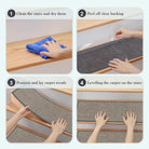 Lahomerug Stair Treads Non Slip 15PCS 8"x30" Linen Stair Runner, Self-Adhesive Peel and Stick Stair Treads for Wooden Steps, Washable Anti-Slip Backing Indoor Staircase Step Treads for Kids Elders Dogs, Anti-slip floor mats for use on staircases Lahomerug Lahome