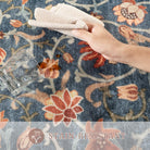 Lahomerug Floral Print Area Rug 5x7, Washable Dark Green Rugs for Living Room, Non Slip Soft Large Rugs for Bedroom, Stain Resistant Dining Room Mat Indoor Floor Carpet for Dorm Lahomerug Lahome