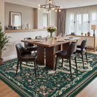 Serpente Washable Mystical Snake Green Rug Area Rugs Lahome