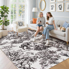 Brume Washable Vintage Toile Tiger Grey Rug Area Rugs Lahome