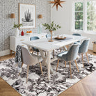 Brume Washable Vintage Toile Tiger Grey Rug Area Rugs Lahome