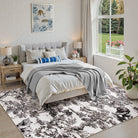 Brume Washable Vintage Toile Tiger Grey Rug Area Rugs Lahome
