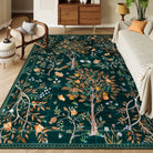 Elowen Washable Boho Forest Botanical Dark Green Rug Rugs Lahome 8' x 10'