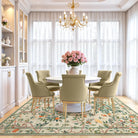Elowen Washable Boho Forest Botanical Green Rug Rugs Lahome