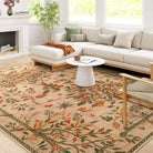 Elowen Washable Forest Botanical Walnut Brown Rug Rugs Lahome 8' x 10'