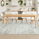 Ondel Washable Abstract Terrain Beige Rug Area Rugs Lahome