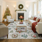 Pascal Christmas Washable World Moroccan Beige Rug Area Rugs Lahome