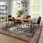 Rava Washable Wild Tiger Brown Rug Area Rugs Lahome