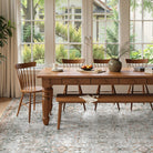 Velora Washable Vintage Grey Rug Area Rugs Lahome