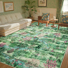 Vernay Washable Forest Woodland Green Rug Area Rugs Lahome