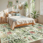 Vernay Washable Forest Woodland Light Green Rug Area Rugs Lahome