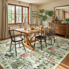 Vernay Washable Forest Woodland Light Green Rug Area Rugs Lahome