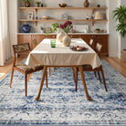 Margot Washable Vintage Distressed Blue Rug Area Rugs Lahome