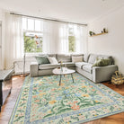 Sylvie Green + Flore Green 2 Piece Washable Rug Set Rug Set Lahome