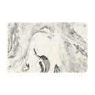 LahomeGlobal Bath Mat 18x47 inch Gray Marble Runner Velvet Non-Slip Bathroom Rug Modern Long Bath Rug Soft Luxury Microfiber Machine Washable Floor Carpet for Bathroom Tub Shower LahomeGlobal Lahome