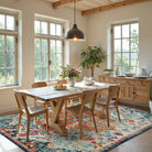 Reine Washable Bohemian Floral Medallion Orange Rug Clearance Rugs Lahome